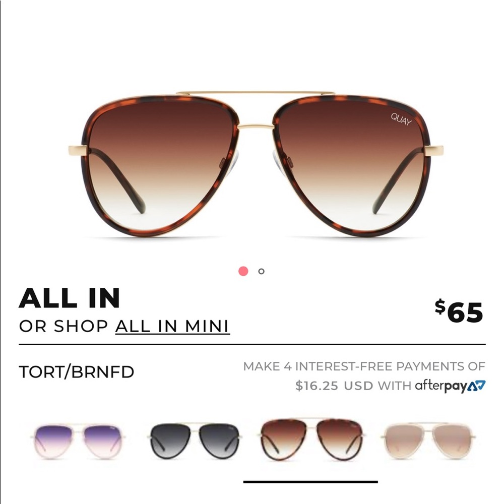 Quay all in sunglasses!